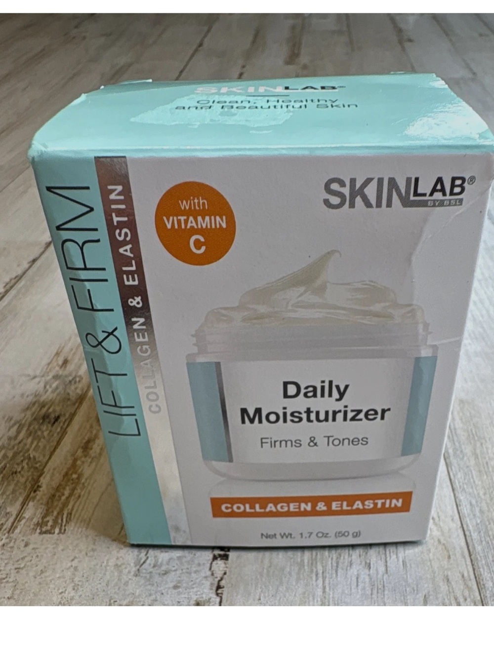 SkinLab Lift & Firm Daily Moisturizer Cream Vitamin C Collagen Elastin 1.7 oz